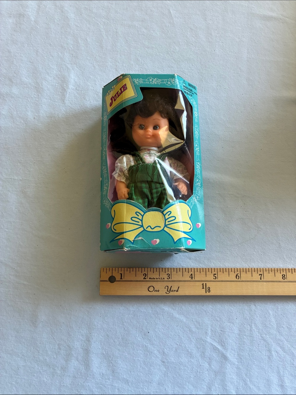 Julie Doll in Teal Box with Green Outfit and Brown Hair